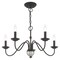 Livex Lighting Windsor 5 Light Black Chandelier 52165-04 - alternate 2