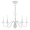 Livex Lighting Windsor 5 Light Antique White Chandelier 52165-60 - alternate 4