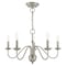 Livex Lighting Windsor 5 Light Brushed Nickel Chandelier 52165-91 - alternate 5