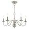 Livex Lighting Windsor 5 Light Brushed Nickel Chandelier 52165-91 - alternate 2