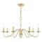 Livex Lighting Windsor 7 Light Polished Brass Chandelier 52167-02 - alternate 1