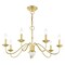 Livex Lighting Windsor 7 Light Polished Brass Chandelier 52167-02 - alternate 4