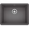 Blanco Precis Silgranit 24" Single Bowl Undermount Kitchen Sink - Cinder 522412 - alternate 1