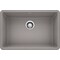 Blanco Precis Silgranit 27" Single Bowl, Metallic Gray, Undermount Mount, 0 Hole 522428 - alternate 1