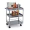Lakeside Stainless Steel 3 Shelf Guard Rail Cart; 500 lb Capacity, 18"x27" 526 - alternate 1