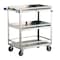 Lakeside Stainless Steel 3 Shelf Guard Rail Cart; 500 lb Capacity, 18"x27" 526 - alternate 6