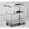Lakeside Stainless Steel 3 Shelf Guard Rail Cart; 500 lb Capacity, 18"x27" 526 - alternate 3