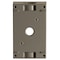 Bell Outdoor Weatherproof Electrical Box, 1 Gang, 1/2 in Hub Size, 3 Inlets, 4.5 in L, 2.75 in W, Aluminum, Gray 5320-0 - alternate 5