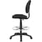 Boss B1615 Drafting Chair, Black Seat, Black Back, 25" W 25" L 49-1/2" H, Armless, Fabric Seat B1615-BK - alternate 2