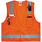 Ergodyne Orange Type R Class 2 Economy Surveyors, Polyester, Polyester Mesh, Zipper Closure, Orange 8249Z - alternate 8