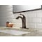 Delta Single Handle Single Hole Lavatory Faucet, Venetian Bronze 1 or 3-hole 4" installation Hole 538T-RB-DST - alternate 2