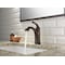 Delta Single Handle Single Hole Lavatory Faucet, Venetian Bronze 1 or 3-hole 4" installation Hole 538T-RB-DST - alternate 3