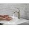 Delta Single Handle Single Hole Lavatory Faucet, Stainless 1 or 3-hole 4" installation Hole 538T-SS-DST - alternate 5