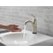 Delta Single Handle Single Hole Lavatory Faucet, Stainless 1 or 3-hole 4" installation Hole 538T-SS-DST - alternate 3