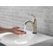 Delta Single Handle Single Hole Lavatory Faucet, Stainless 1 or 3-hole 4" installation Hole 538T-SS-DST - alternate 4