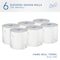 Scott Pro High-Capacity Hard Roll Towels for Blue Core Dispensers, White, (700'/Roll), 6PK 53925 - alternate 10