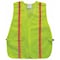 Condor High-Visibility Vest, Vertical, Mesh Polyester, Hook-and-Loop, Unrated, Lime, Size Universal 53YM03 - alternate 3