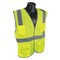 Condor High-Visibility Vest, ANSI Class 2, U-Block, Mesh Polyester, Hook-and-Loop, Lime, Size S/M 53YN33 - alternate 3