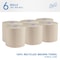 Scott Scott Essential 100% Recycled Brown Hard Roll Towels. Purple Core Dispensers, 700'/Roll, 6PK 54038 - alternate 7