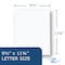 Roaring Spring Case of White Pocket Folders w/Prongs, 11.75"x9.5", Twin Pockets hold 25 sheets ea, 11 pt tag board, PK250 54122cs - alternate 7