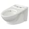 American Standard Wall Mount Gravity Toilet Bowl, 1.28 gpf, Elongated Bowl, ADA Compliance, Antimicrobial, White 3447101.020 - alternate 2