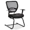 Office Star Desk Chair Side Chair, Fixed Arms, 18-3/4" Height, Fabric, Black 5705E - alternate 2