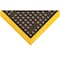 Notrax Antifatigue Mat, 64 in L x 38 in W, 7/8 in Thickness, Rubber, Drainage Holes, Black 549S3864YB - alternate 2