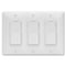 Taymac Masque Decorator Wall Plates, Number of Gangs: 3 Plastic, Textured Finish, White 5550W - alternate 2