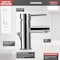 Delta Single Handle Single Hole Lavatory Faucet, Chrome 1 or 3-hole 4" installation Hole 559LF-PP - alternate 2