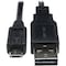 Tripp Lite USB Reversible 2.0 Cable, 5Pin, MicroB, 6" UR050-06N - alternate 2
