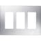 Lutron Designer Wall Plates, Number of Gangs: 3 Stainless Steel, Satin Finish, Stainless Steel CW-3-SS - alternate 2