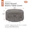 Classic Accessories Ravenna Bistro Patio Table/Chair Set Cover, Grey, 56"x56" 55-186-015101-EC - alternate 4