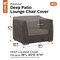 Classic Accessories Ravenna Deep Seated Patio Lounge Chair Cover, Grey, 42"x38" 55-422-015101-EC - alternate 3