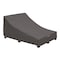 Classic Accessories Ravenna Double Wide Patio Chaise Lounge Cover, Grey, 82"x57" 55-454-015101-EC - alternate 1