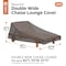 Classic Accessories Ravenna Double Wide Patio Chaise Lounge Cover, Grey, 82"x57" 55-454-015101-EC - alternate 6