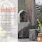 Classic Accessories Ravenna Bistro Patio Table/Chair Set Cover, Grey, 62"x32" 55-456-025101-EC - alternate 4