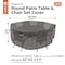 Classic Accessories Ravenna Medium Round Table/Chair Cover, 84"x84" 55-709-035101-EC - alternate 6