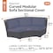 Classic Accessories Ravenna Cover, Sofa, Curved, Modular, Sectional, Grey, 92"x36" 55-827-015101-EC - alternate 5