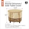 Classic Accessories Veranda Beige Patio Round Ottoman Cover, 22 in Dia x 23 in H 55-999-361501-00 - alternate 2