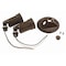 Bell Outdoor Round Weatherproof Combo Cover, 8" W x 4.125" H, Color: Bronze 5625-2 - alternate 1