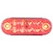 Buyers Products 6 Inch Oval Stop/Turn/Tail Light With 10 Red LEDs, Clear Lens 5626553 - alternate 2