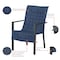 Classic Accessories Montlake Heather Indigo Patio Chair Slipcover, Heather Indigo, 45"x20" 56-022-015501-RT - alternate 3