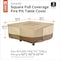 Classic Accessories Veranda Beige Patio Fire Pit Table Cover, 62 in L x 62 in W x 22 in H 56-034-011501-00 - alternate 3