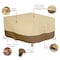 Classic Accessories Veranda Beige Patio Fire Pit Table Cover, 62 in L x 62 in W x 22 in H 56-034-011501-00 - alternate 2