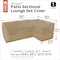 Classic Accessories Tan Patio Sectional Cover, Terrazzo, 104"x 56-049-012001-EC - alternate 4