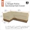 Classic Accessories Veranda L-Shape Sectional Lounge Set Cover, 83"L (left) x 115"L (right) 56-303-051501-EC - alternate 2