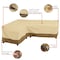 Classic Accessories Veranda L-Shape Sectional Lounge Set Cover, 83"L (left) x 115"L (right) 56-303-051501-EC - alternate 4