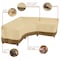 Classic Accessories Veranda V-Shape Sectional Lounge Set Cover, 115"L x 33.5"D x 31"H 56-304-051501-EC - alternate 4