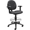 Boss B1691 Drafting Chair, Black Seat, Black Back, 25" W 25" L 49-1/2" H, Adjustable, Fabric Seat B1691-BK - alternate 6