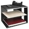 Victor Technology Corner Tray, Black, Wood, 13 1/5 in W, 9 7/10 in L, 9 4/5 in H, 3 Number of Compartments 1120-5 - alternate 2